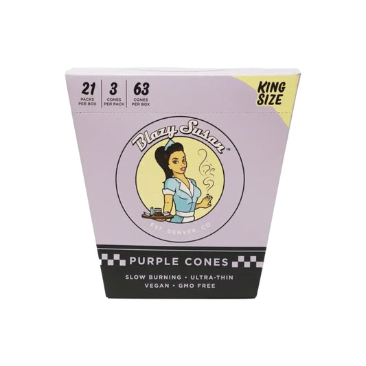 Conos Pre-Rolados Morados Blazy Susan | Full Box