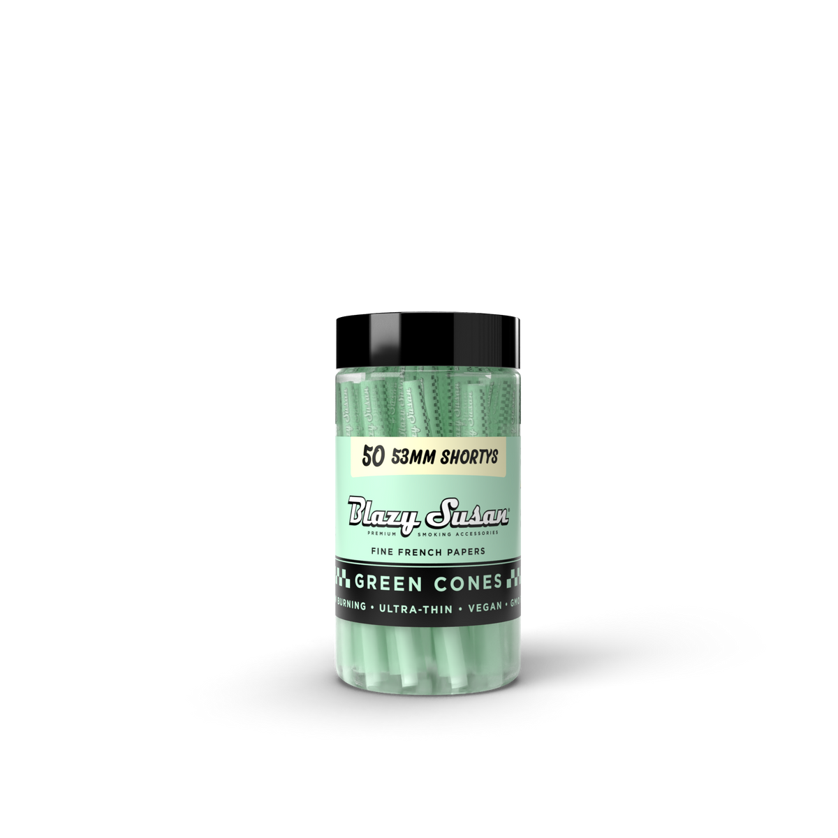 Envase de 50 Conos Verdes de 53mm Shortys Blazy Susan