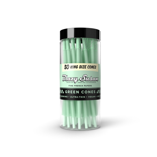Envase de 50 Conos Verdes King Size Blazy Susan