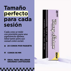 Conos Pre-Rolados Morados | 20pz