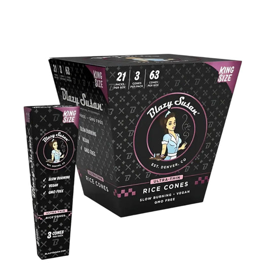 Conos Pre-Rolados Papel Arroz Blazy Susan | Full Box