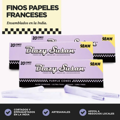 Conos Pre-Rolados Morados | 20pz