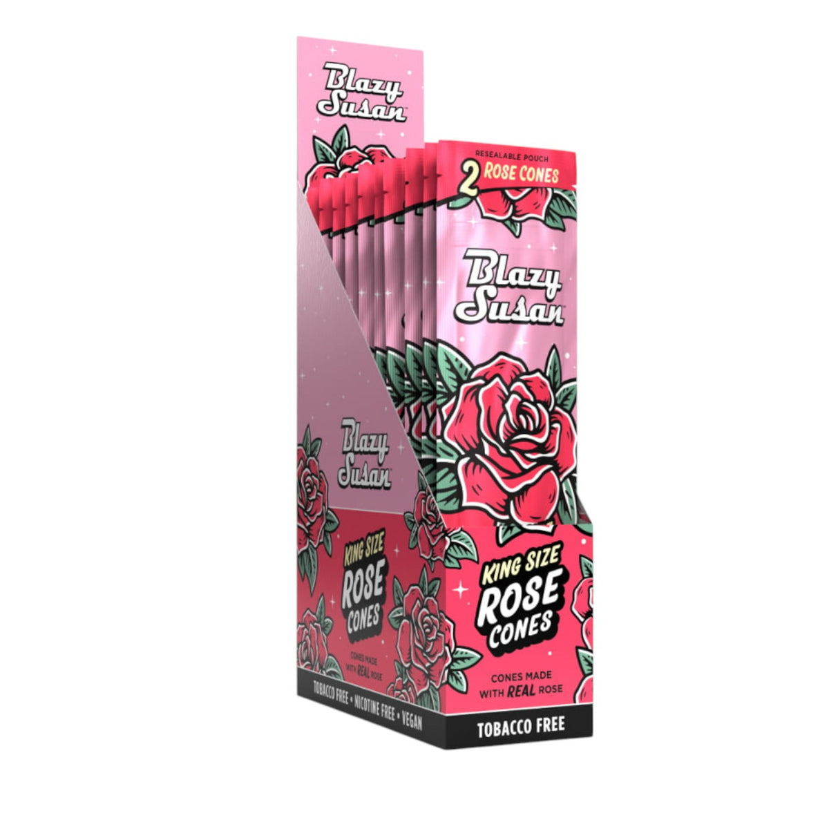 Paquete de 2 Conos Rose Wraps Blazy Susan | Full Box