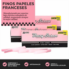 Conos Pre-Rolados Rosas | 20pz